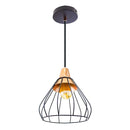 Pendente Vou Aramado Metal Preto com Cobre FO009E Bella ST2642-Bella Iluminação-Starlumen