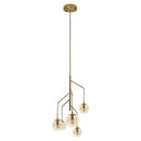 Pendente Yara Cobre Globo Vidro 1xE14 Starlux ZR008-5 St1787-Starlux-Starlumen