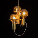 Pendente Zeki ZR142-GD Starlux + 3 LED G95 4W Âmbar ST2634-Starlux-Starlumen