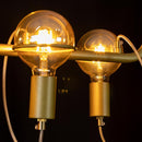 Pendente Zeki ZR144-GD Starlux + 4 LED G95 4W Âmbar ST2636-Starlux-Starlumen