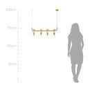 Pendente Zeki ZR144-GD Starlux + 4 LED G95 4W Âmbar ST2636-Starlux-Starlumen