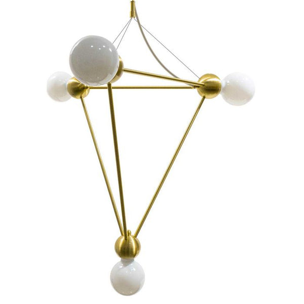 Pendente Zoe Pirâmide Metal Cor Bronze P/ 4xE27 MD21341-4-500-BZ ST1777-Starlux-Starlumen