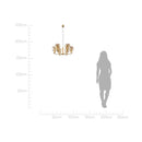 Pendente Zuriel Ouro Fosco LT015-AB para 6 E27 Starlux ST2560-Starlux-Starlumen