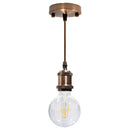 Pendente Tubo Cilindro Metal Soquete E27 Cordão DS2341 St1374-Marrom Bronze