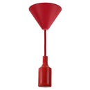 Pendente soquete em silicone E27-Vermelho ST507-Starlumen-