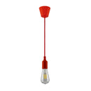 Pendente soquete em silicone E27-Vermelho modelo 2 ST507-Starlumen-