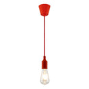 Pendente soquete em silicone E27-Vermelho modelo 2 ST507-Starlumen-