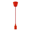 Pendente soquete em silicone E27-Vermelho modelo 2 ST507-Starlumen-
