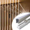 Perfil Embutir Alumínio Escovado 1000x36mm P/ Fita LED DS2245 ST1096-Starlumen-