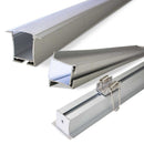 Perfil Embutir Alumínio Escovado 1000x36mm P/ Fita LED DS2245 ST1096-Starlumen-