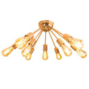 Plafon Atom Sputnik Cobre Brilho P/ 9 Lâmpadas PLF4964-CB St698-Starlumen-