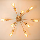 Plafon Atom Sputnik Cobre Escovado P/ 9 Lâmpadas PLF-4964-CE St698-Starlumen-