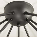 Plafon Atom Sputnik Preto P/ 9 Lâmpadas PLF4964-PT St698-Starlumen-