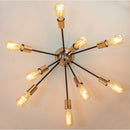 Plafon Atom Sputnik Preto com Cobre P/ 9 Lâmpadas PLF4964-PTCB St698-Starlumen-