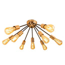 Plafon Atom Sputnik Preto com Cobre P/ 9 Lâmpadas PLF4964-PTCB St698-Starlumen-