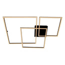 Plafon Canvas Preto Moderno Led Integrado 116w Aluminio 38025 St1632-Opus-Starlumen