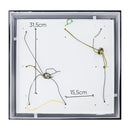 Plafon Cherry Sobrepor Quadrado Preto 60x60 8 E27 St4540/62PT-Starlumen-