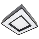 Plafon Cherry Sobrepor Quadrado Preto 60x60 8 E27 St4540/62PT-Starlumen-