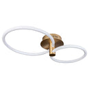 Plafon Circolo French Gold e Branco 32W 3000k BB021 Bella ST2351-Bella Iluminação-Starlumen