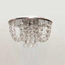 Plafon Cristal Legítimo K9 20cm Redondo P/ 3 G9 PLF-4717 St4717-Starlumen-