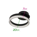 Plafon Emily Preto Anel LED Integrado 12W Ø20cm CS31199-BK St1735-Starlux-Starlumen