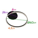 Plafon Emily Preto Anel LED Integrado 30W Ø60cm CL31201-BK ST1748-Starlux-Starlumen