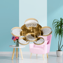 Plafon Emma Ouro Fosco 6x LED 4W 2700K LT011 Starlux ST2572-Starlux-Starlumen