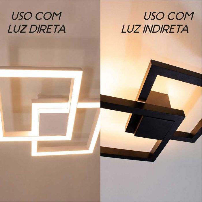 Plafon Arandela Fit LED 50W Luz Direta ou Indireta 700LED3-BT ST1254