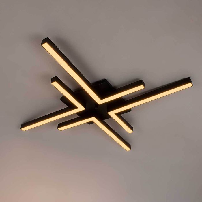 Plafon Fit Preto LED 26,4W 3000k Newline PL15015LED1-PT St2033-Newline-Starlumen