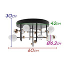 Plafon Fuxico LED 45W 60cm Bella Iluminação JU005 ST2194-Bella Iluminação-Starlumen