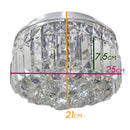 Plafon Kri Cristal K9 Transparente Bella Hu1102 4 G9 25cm St931-Bella Iluminação-Starlumen