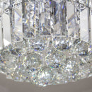 Plafon Kri Cristal K9 Transparente Bella Hu1102 4 G9 25cm St931-Bella Iluminação-Starlumen