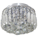 Plafon Kri Cristal K9 Transparente Bella Hu1102 4 G9 25cm St931-Bella Iluminação-Starlumen