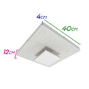 Plafon Kyara Branco Led 22w 40cm Efeito Estrelado Com Cristais HL001-Q-WH St1750-Starlux-Starlumen