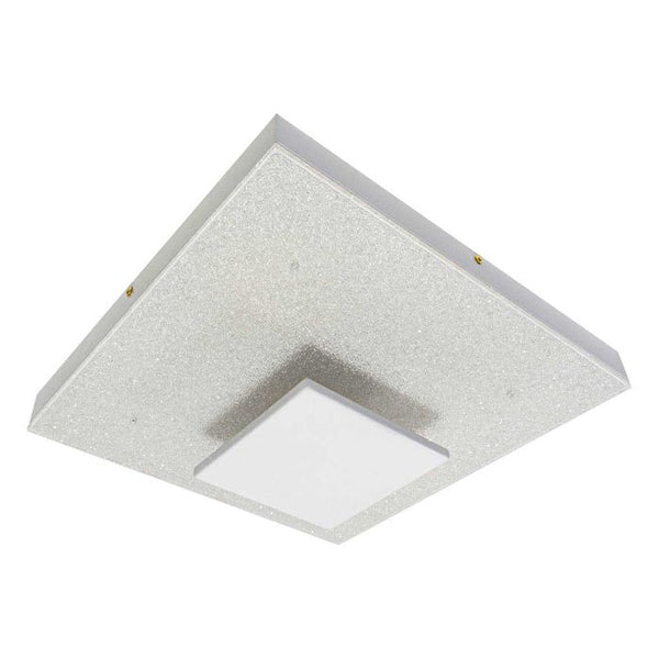 Plafon Kyara Branco Led 22w 40cm Efeito Estrelado Com Cristais HL001-Q-WH St1750-Starlux-Starlumen