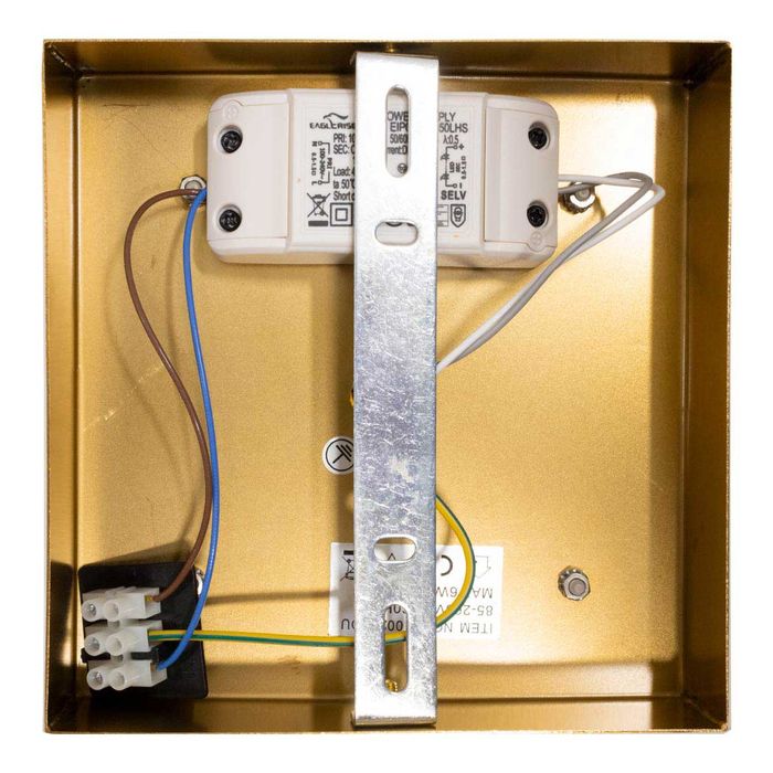 Plafon Kyara Ouro Led 6w Efeito Estrelado Com Cristais HL002-Q-OU St1773