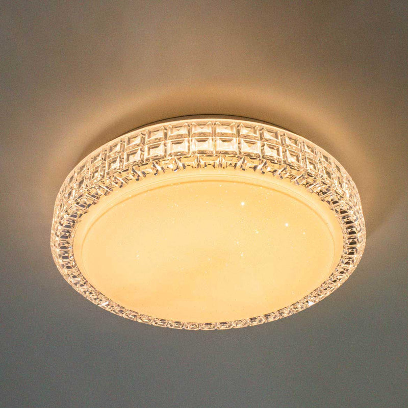 Plafon LED Acrílico Sagitta Opus Sobrepor 24w Ø 40 ST1515-Opus-Branco Quente - 3000K-Bivolt-Starlumen