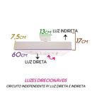 Plafon Moom 60x60cm Branco P/4 Dicróica e 4xE27 16620/60 BT ST1601