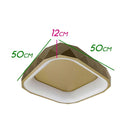 Plafon Otto Ouro Led 35w 2700k Quadrado 50cm ZR088-Q-OU St1776-Starlux-Starlumen