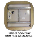 Plafon Otto Ouro Led 35w 2700k Quadrado 50cm ZR088-Q-OU St1776-Starlux-Starlumen