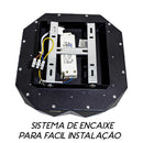 Plafon Otto Preto Led 16w Quadrado 28cm WCQ1538-30BK St1709-Starlux-Starlumen