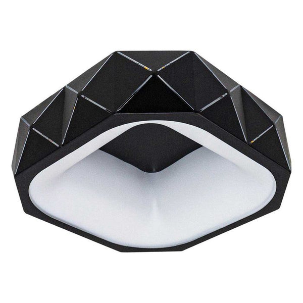 Plafon Otto Preto Led 16w Quadrado 28cm WCQ1538-30BK St1709