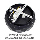 Plafon Otto Preto Led 16w Redondo 30cm WCR1540-30BK St1715-Starlux-Starlumen