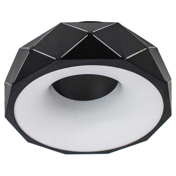 Plafon Otto Preto Led 16w Redondo 30cm WCR1540-30BK St1715
