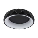 Plafon Otto Preto Led 30w Redondo 50cm ZR089-R-BK St1711-Starlux-Starlumen