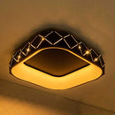 Plafon Otto Preto Led 35w 2700k Quadrado 50cm ZR088-Q-BK St1776-Starlux-Starlumen