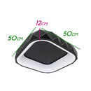 Plafon Otto Preto Led 35w 2700k Quadrado 50cm ZR088-Q-BK St1776-Starlux-Starlumen