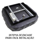 Plafon Otto Preto Led 35w 2700k Quadrado 50cm ZR088-Q-BK St1776-Starlux-Starlumen