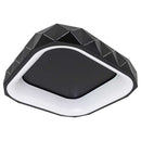 Plafon Otto Preto Led 35w 2700k Quadrado 50cm ZR088-Q-BK St1776-Starlux-Starlumen