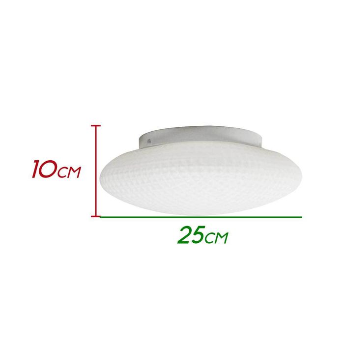 Plafon Ozzy Branco Metal E Vidro P/ 2 G9 Starlux LT-001S-WH St1951-Starlux-Starlumen